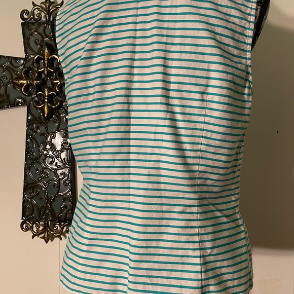 Green striped blouse - Picture 5 of 5